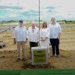 Ambiensa y Corporación Guayaquil dan un paso trascendental con la colocación de la primera piedra del Centro Comercial “La Estación I – Sucre Pérez Baquerizo” en la Nueva Ciudad